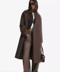 کاپشن بلند با شانههای افتاده برند Bershka - 967926489