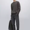 ژاکت بافتنی پنبهای با بافت موتیف دار برند Massimo Dutti - 977920134