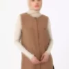 تیم مدل تونیک و شلوار با جزئیات دکمهای رنگ قهوهای - رفکا برند Refka - 926322906