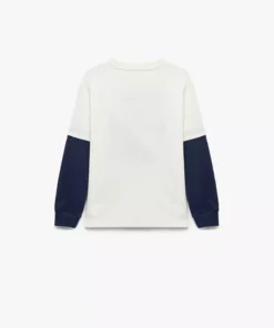 تیشرت اورسایز نخی با طرح چاپی و یقه گرد آستین بلند برند Koton - 961725203