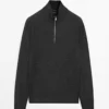 ژاکت با زیپ نخی برند Massimo Dutti - 967573815