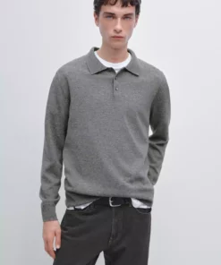 پالتو یقهدار با ترکیب پشم یکنواخت برند Massimo Dutti - 1019067984