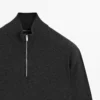 ژاکت با یقه ایستاده و زیپ دار برند Massimo Dutti - 991327850