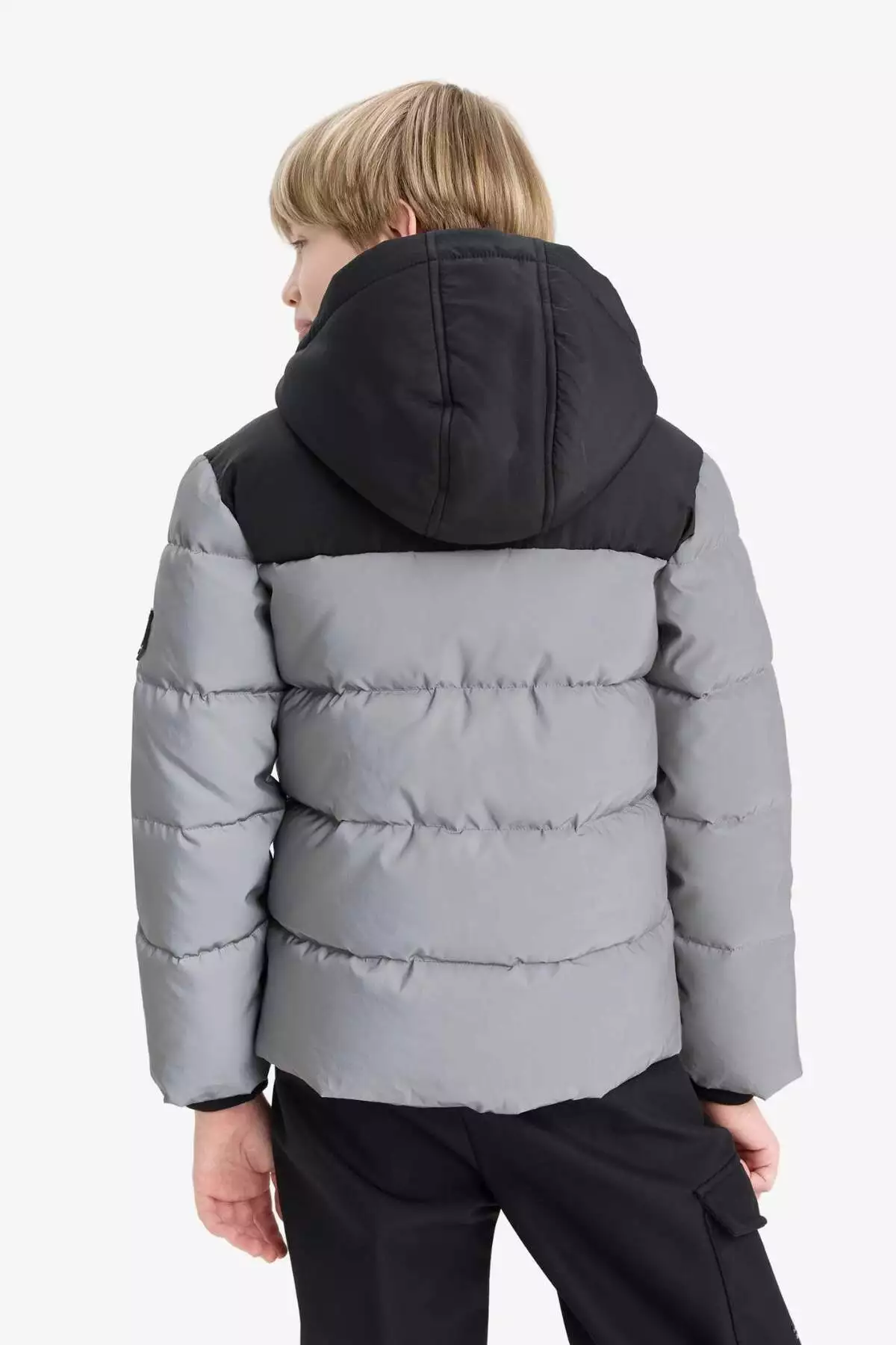 پالتوی کاپشن کلاهدار با کلاه و آستر پشمی ضد آب برای پسران - کد E9348A825WN برند Defacto - 993840677