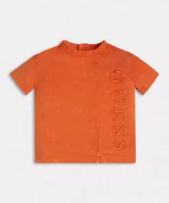 تی‌شرت بافت رنگی بچه‌گانه فیت معمولی از برند جی ام تی برند Guess - 941149612