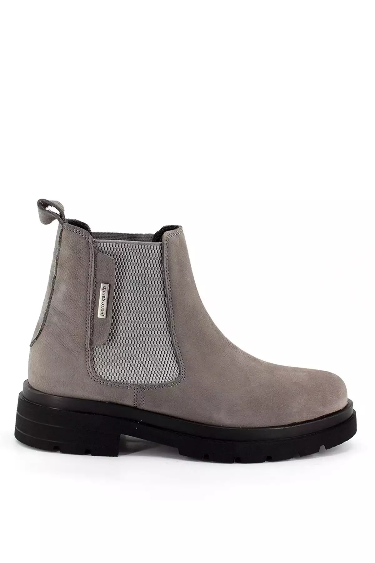 چکمه مردانه از چرم طبیعی رنگ خاکستری مدل 13623n برند Pierre Cardin - 350319218
