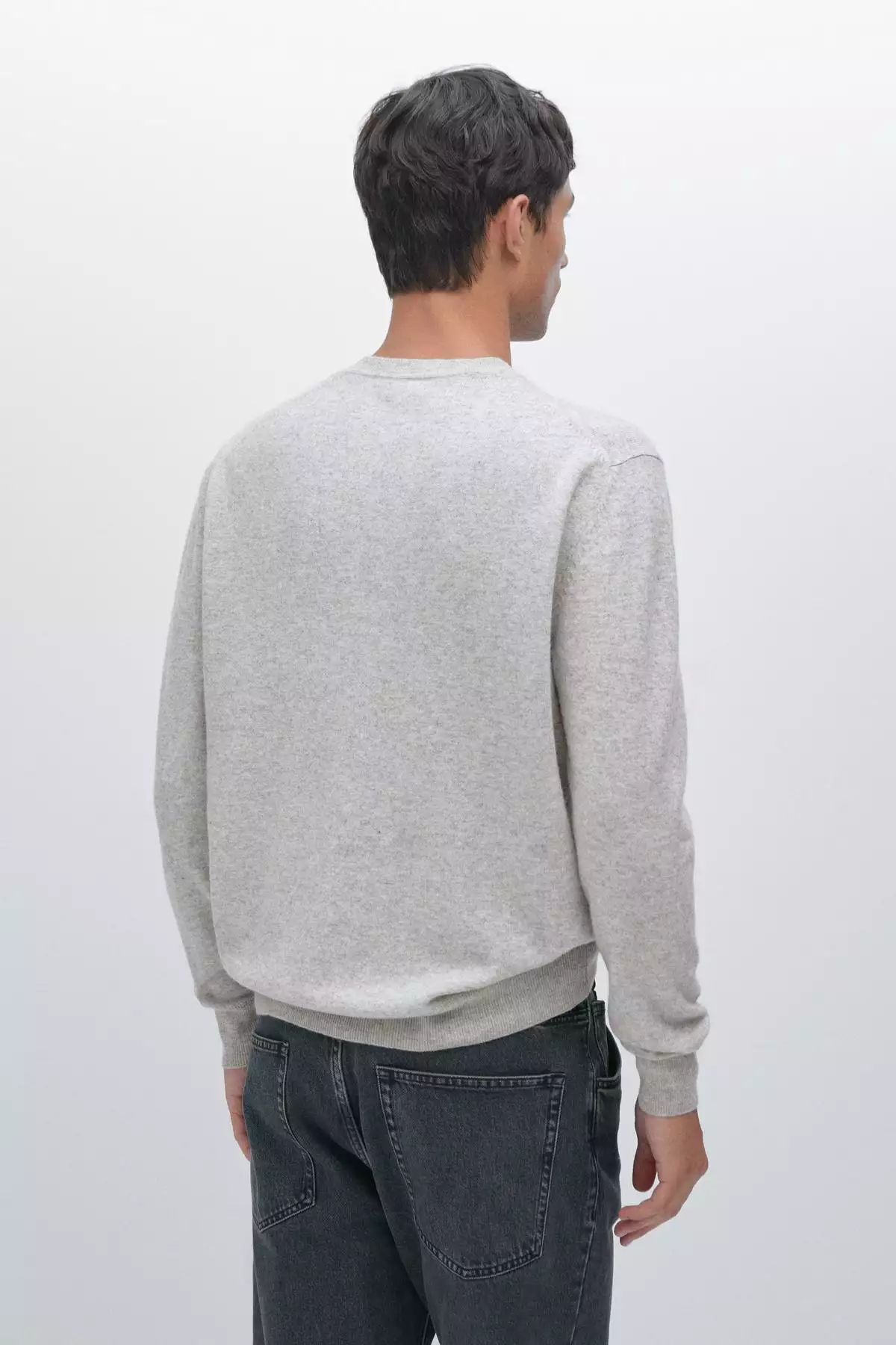 ژاکت یقه گرد از ترکیب پشم یخ زده برند Massimo Dutti - 966117438