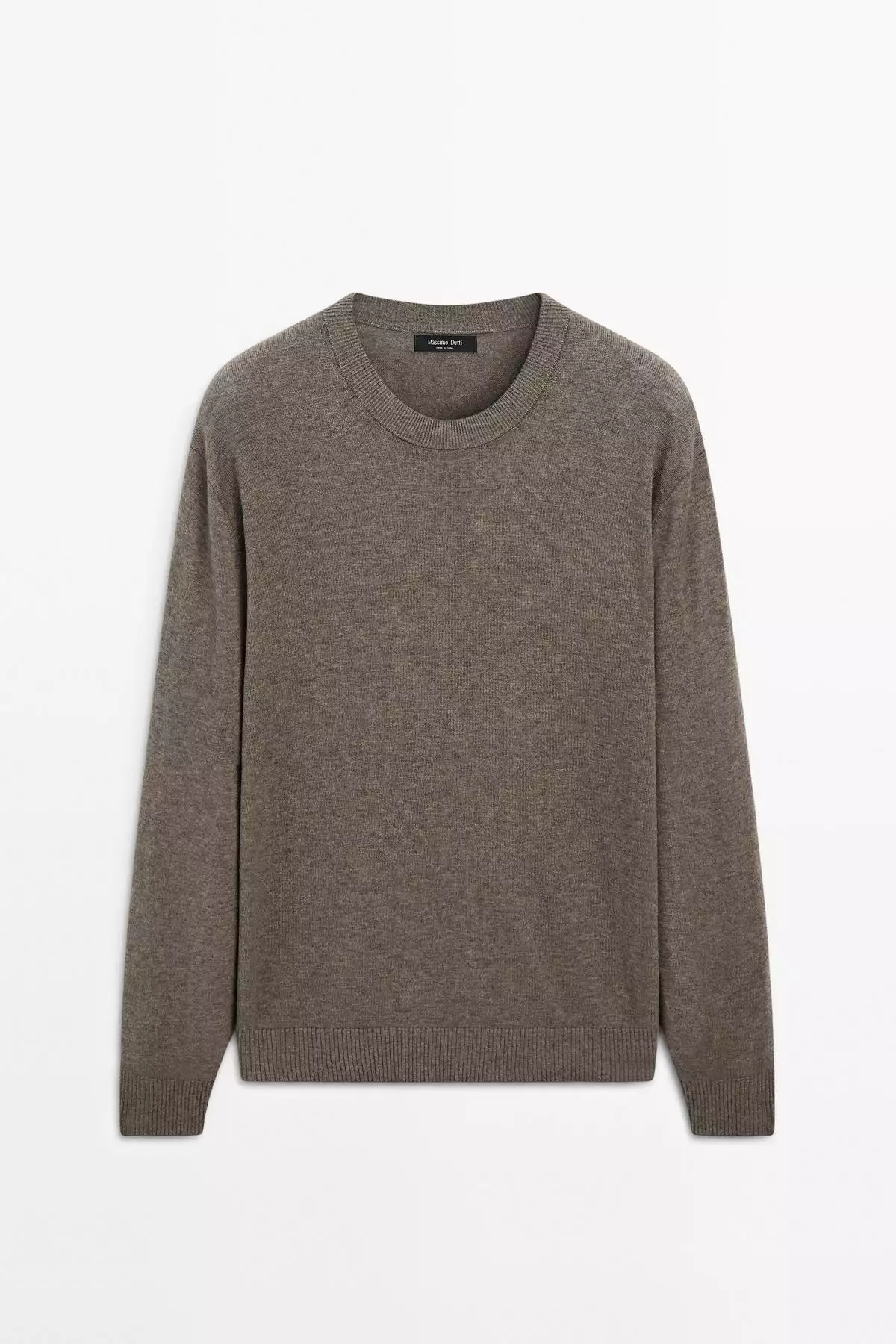 ژاکت با یقه دایرهای بافتنی برند Massimo Dutti - 977920169