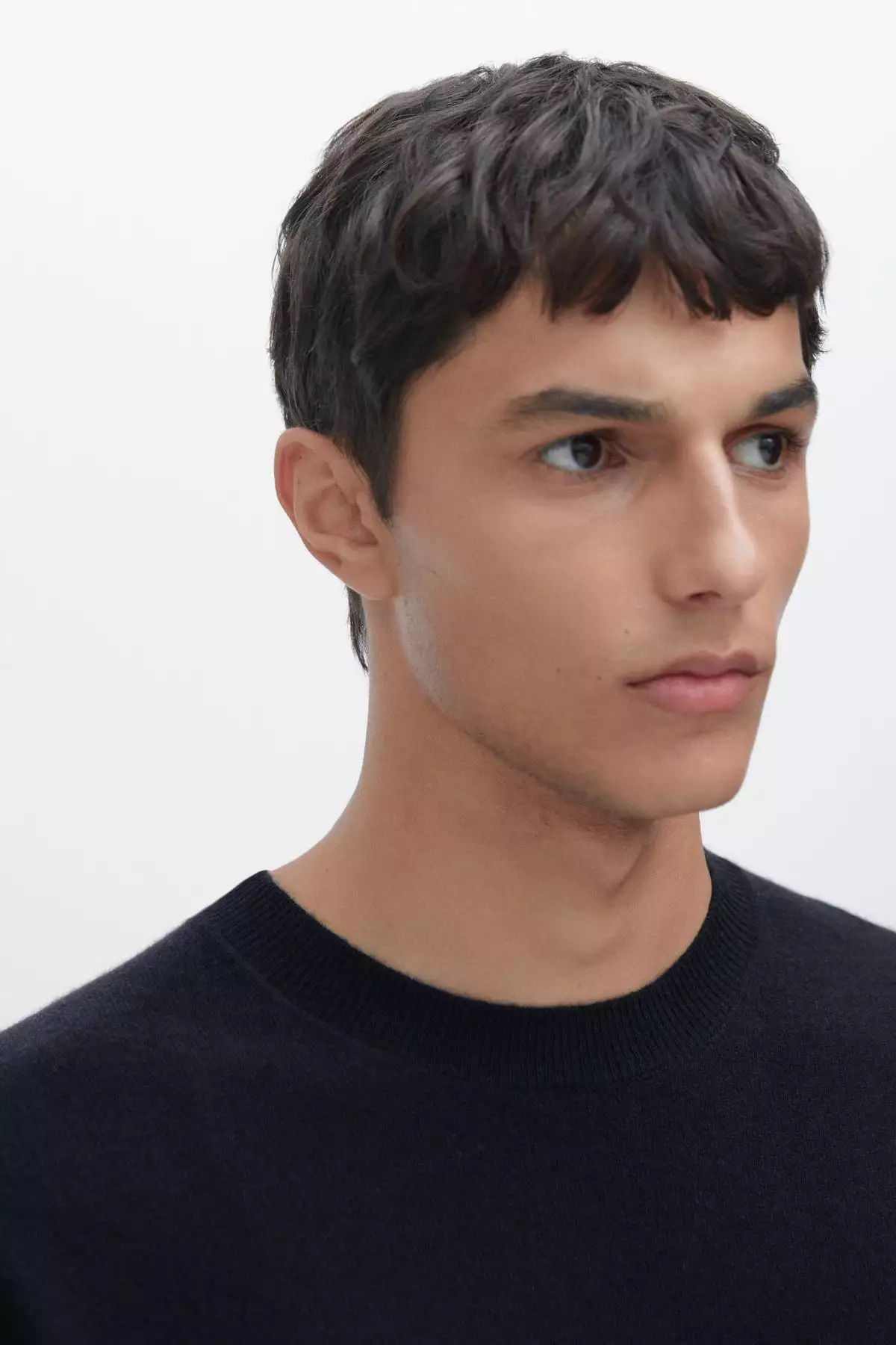 پلیور یقه گرد با ترکیب پشم یان برند Massimo Dutti - 967591031