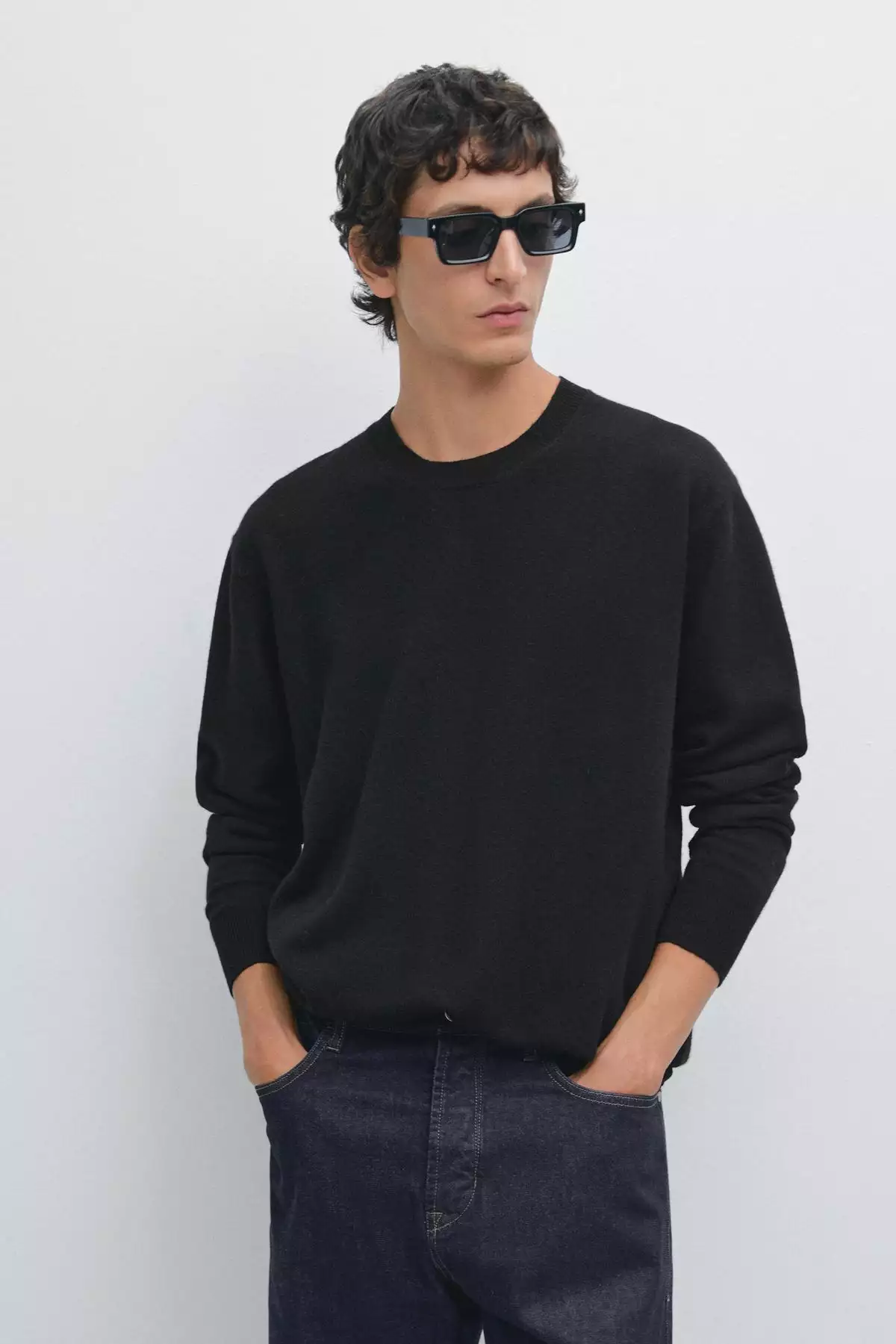 ژاکت یقه دوچرخهای با ترکیب پشم یوازن برند Massimo Dutti - 1027672015