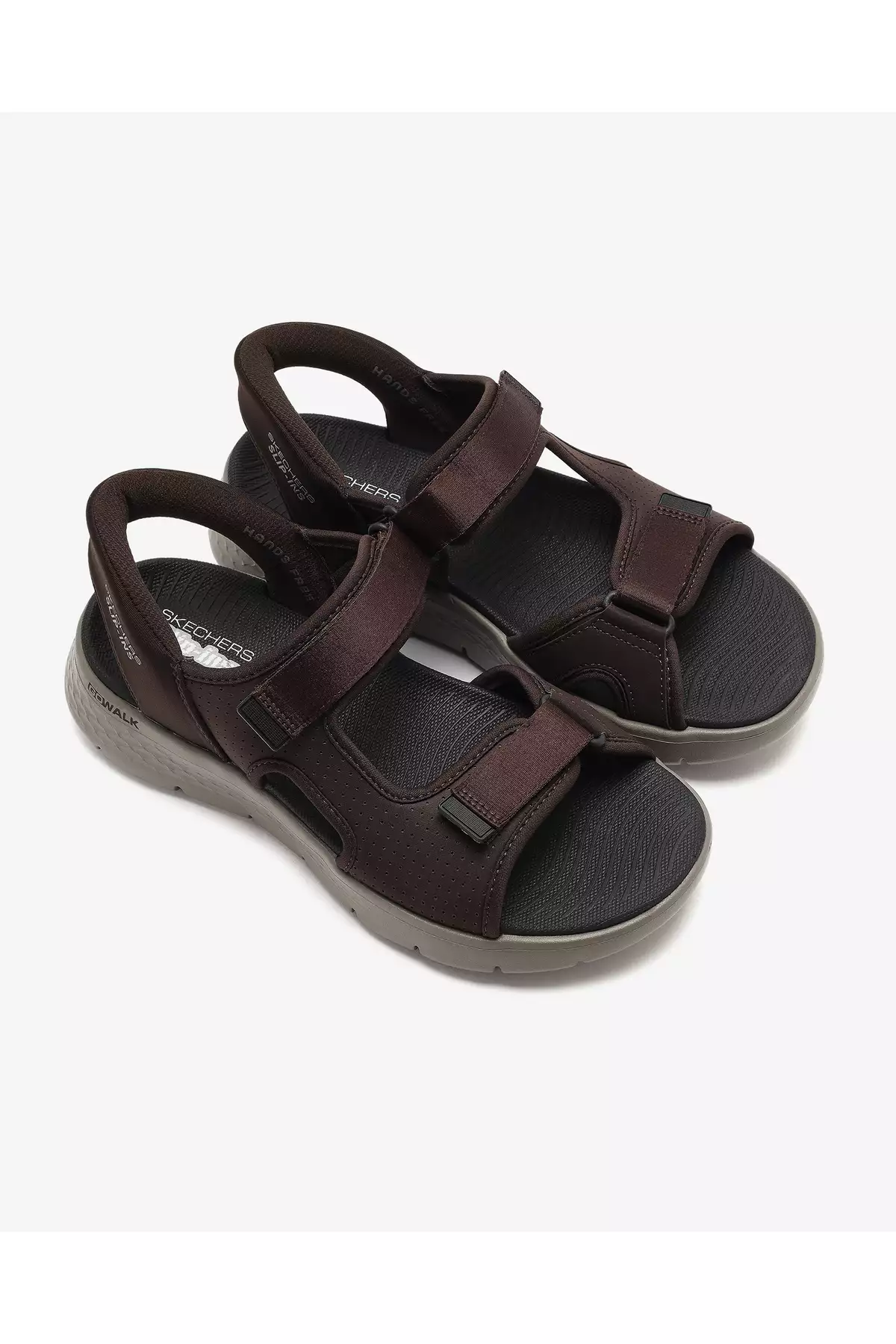 صندل مردانه گام راحتی فلت - ورودی آسان رنگ قهوهای 229210 برند Skechers - 920416671