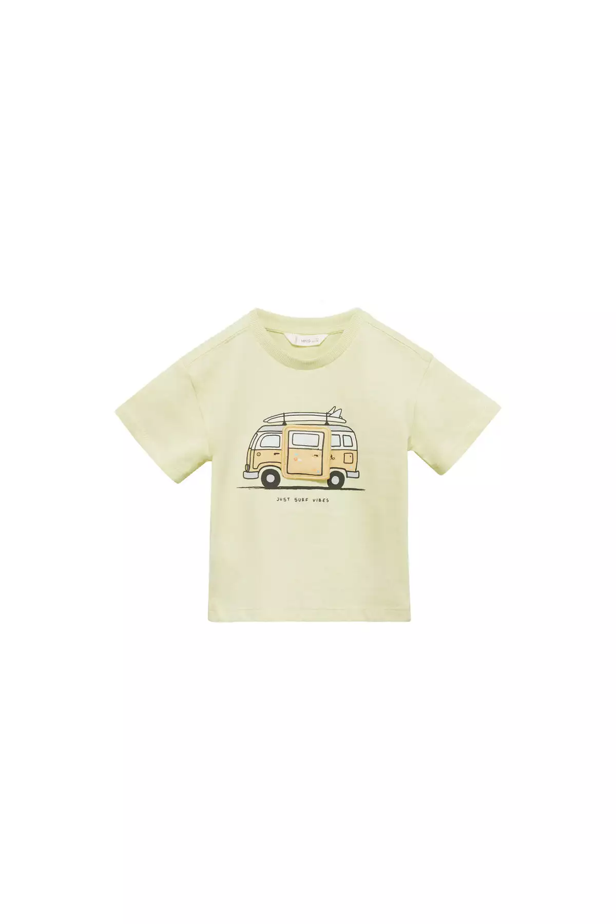 تیشرت پسرانه زرد پاستلی 77030362 برند MANGO - 863646136