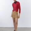 دامن زنانه خاکی 77048636 برند MANGO - 924137777