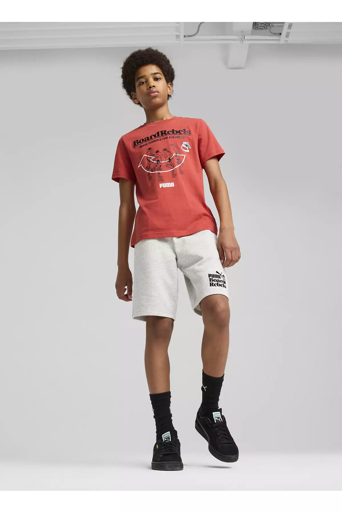 تیشرت گرافیکی قرمز مردانه برای پسران 68514415-MID90S برند Puma - 903885971