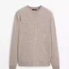 ژاکت با یقه دوچرخهای و طراحی ملانژ برند Massimo Dutti - 987799583