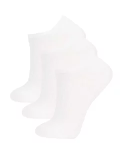 جورابهای پنبهای سهتایی زنانه ناپیدا Z8628AZNS برند Defacto - 686551387