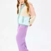 کاپشن دخترانه پشمی گودر G Outdoor با زیپ کامل SK2520031-0136 رنگ صورتی برند Skechers - 996324274