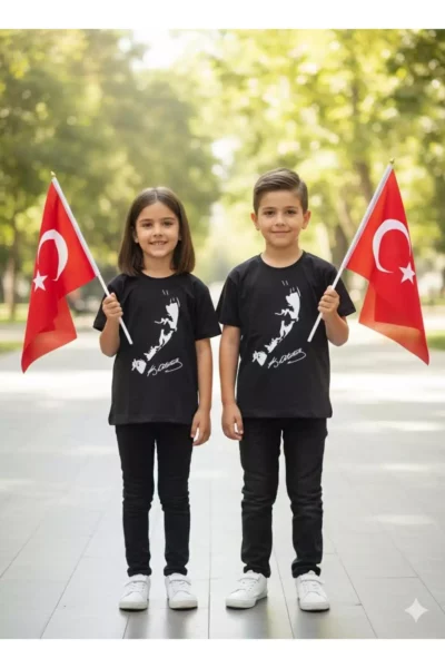 تی‌شرت با طراحی آتاتürk برند littles world discover kids dreams - 1034463173