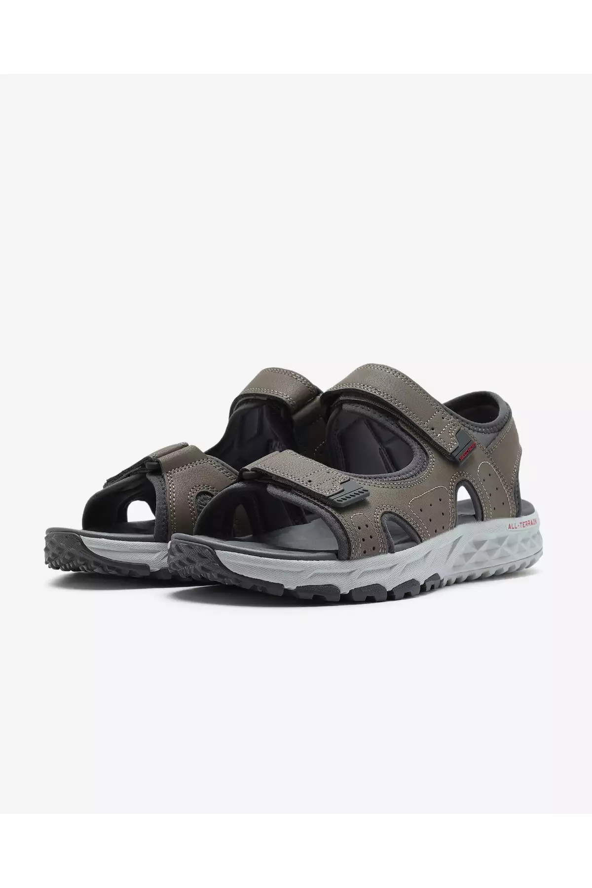سندل چسبی مردانه Escape Logolu مدل 237588 NTGY برند Skechers - 934783590