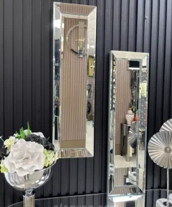 ست آینه جانبی نقرهای ۲ عددی (۲۵x90 سانتیمتر x ۲ عدد) برند Efe Ayna - 845229320