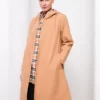 بارانی زنانه کلاهدار با آستینهای بلند و طراحی ساده برند LC Waikiki - 679303906