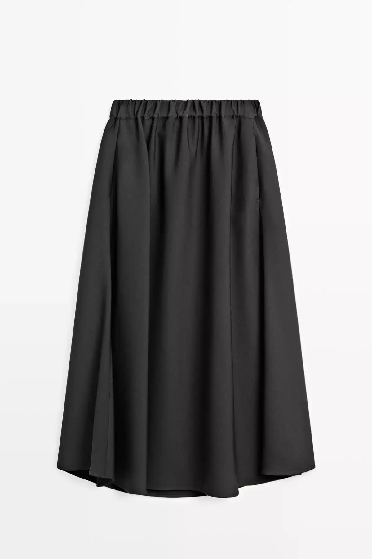 دامن میدی A شکل با کمر الاستیک برند Massimo Dutti - 1016780726