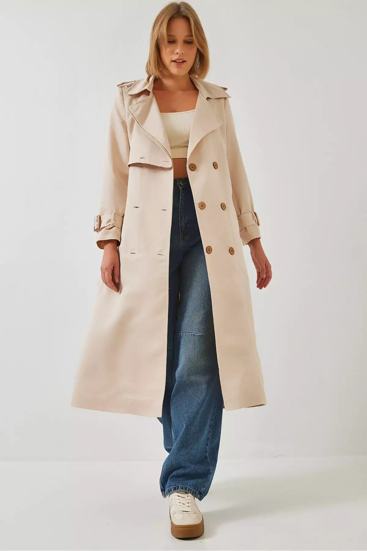 کت ریزگاری زنانه با جزئیات و کاور 2488 60261003 برند Bianco Lucci - 874743610