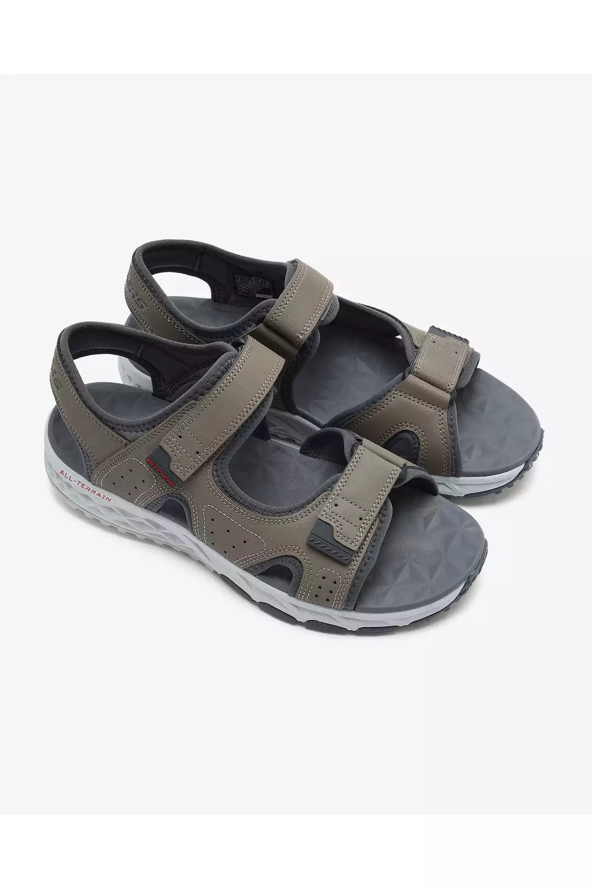 سندل چسبی مردانه Escape Logolu مدل 237588 NTGY برند Skechers - 934783590