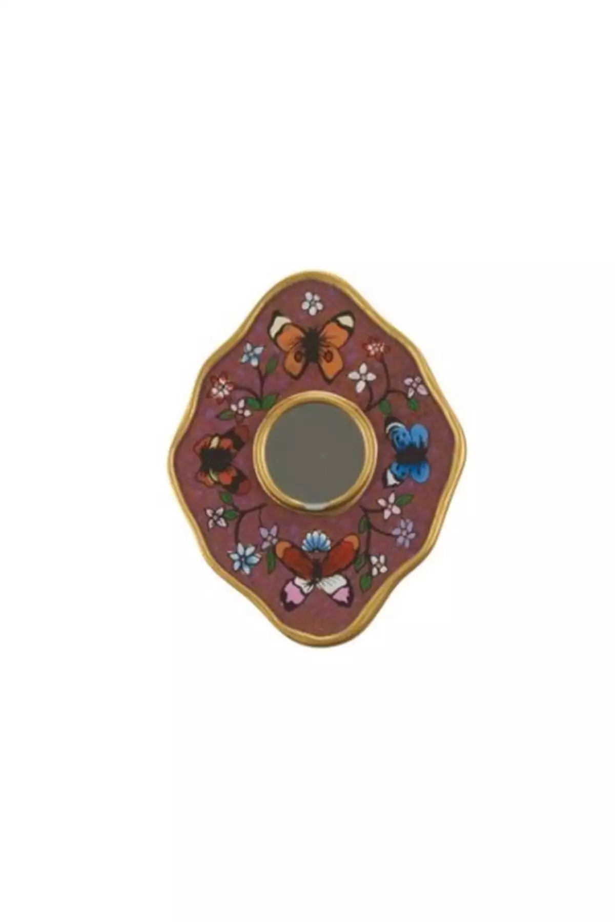 آینه دستی مینی با طرح پروانه 11x12 سانتیمتر برند Paşabahçe - 905861802