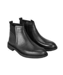 چکمه چرم مردانه سیاه لیان برند Desa - 905103360