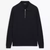 پلیور یقه پولو با زیپ برند Massimo Dutti - 962171015