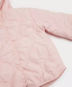 کاپشن ششماهی دخترانه ضد باد و ضد آب با دوخت کاپیتونه و کلاه بند دار برند Defacto - 966582484