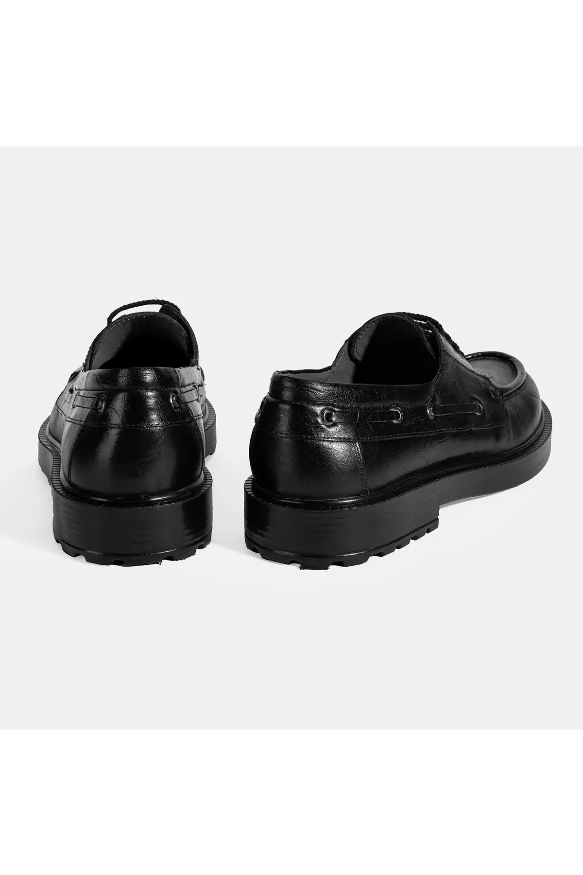 کفش روزمره چرم مشکی با بندی مردانه برند Desa - 978728841