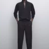 ژاکت با زیپ بافتنی برند Massimo Dutti - 955297401
