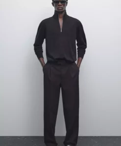 ژاکت با زیپ بافتنی برند Massimo Dutti - 955297401