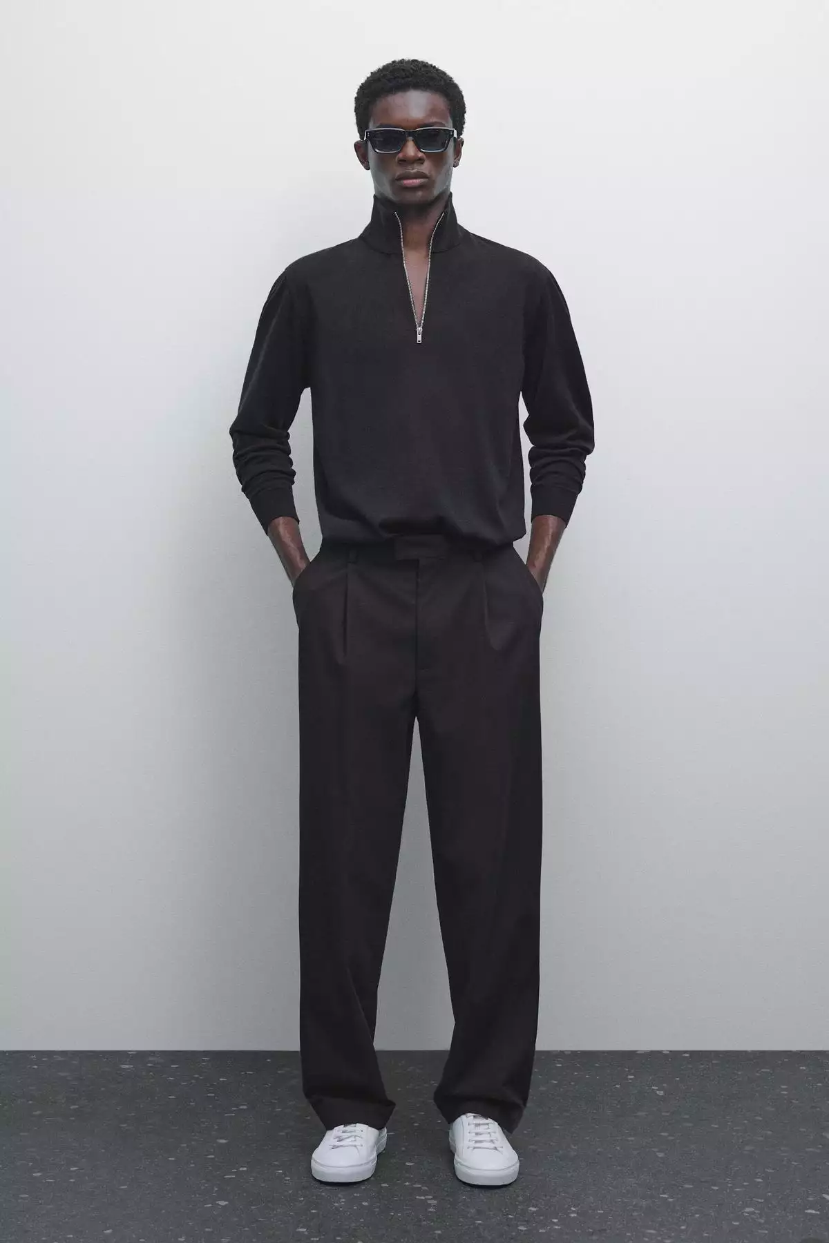 ژاکت با زیپ بافتنی برند Massimo Dutti - 955297401