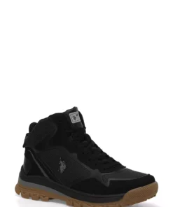 کفش کوهنوردی مردانه سیاه رنگ ساگان HI 4PR برند U.S. Polo Assn. - 843210614