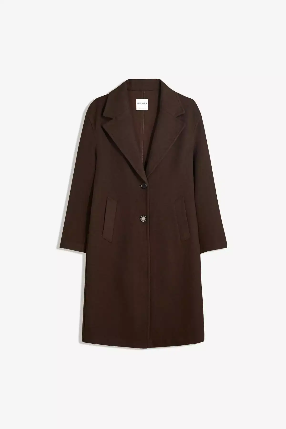 کاپشن نرم و بافت دار بلند برند Bershka - 973805328