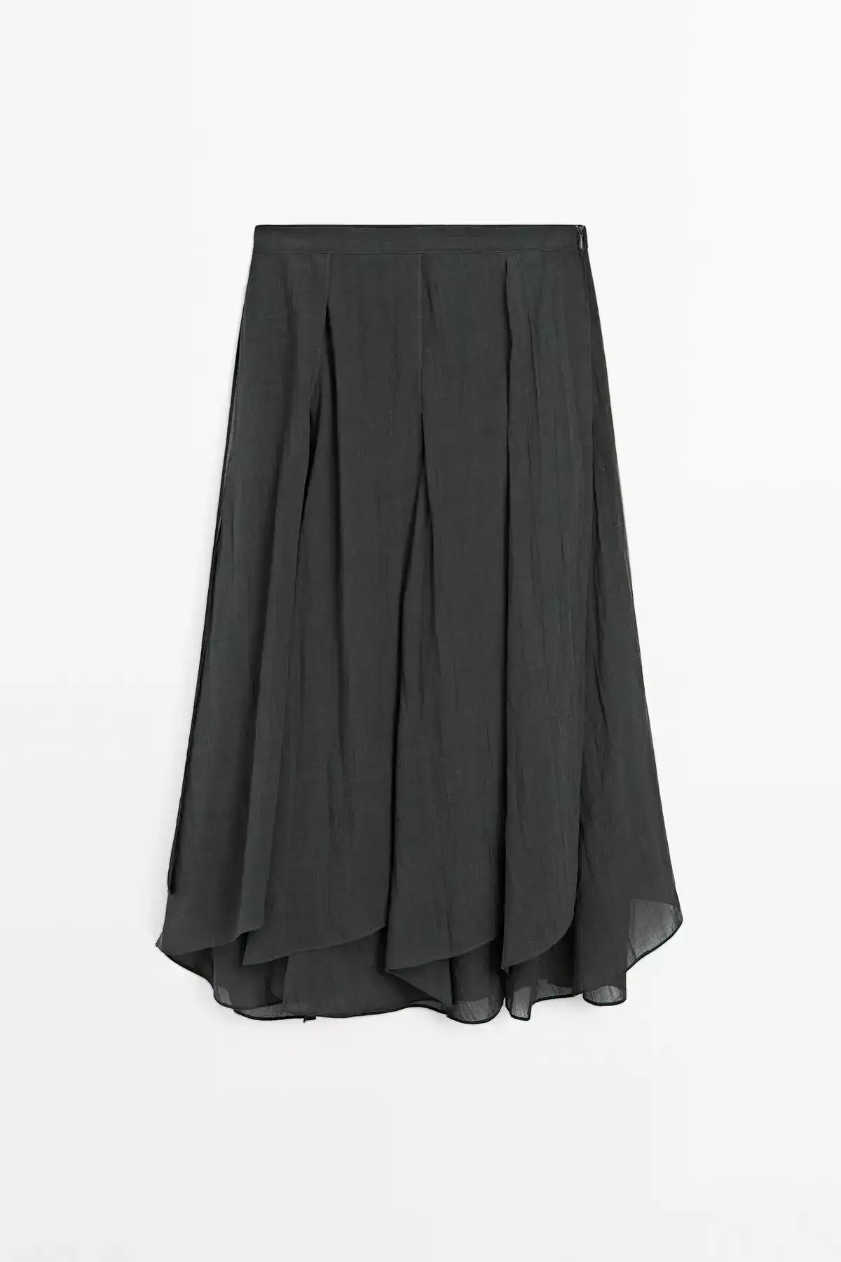 دامن بلند چیندار برند Massimo Dutti - 943630735