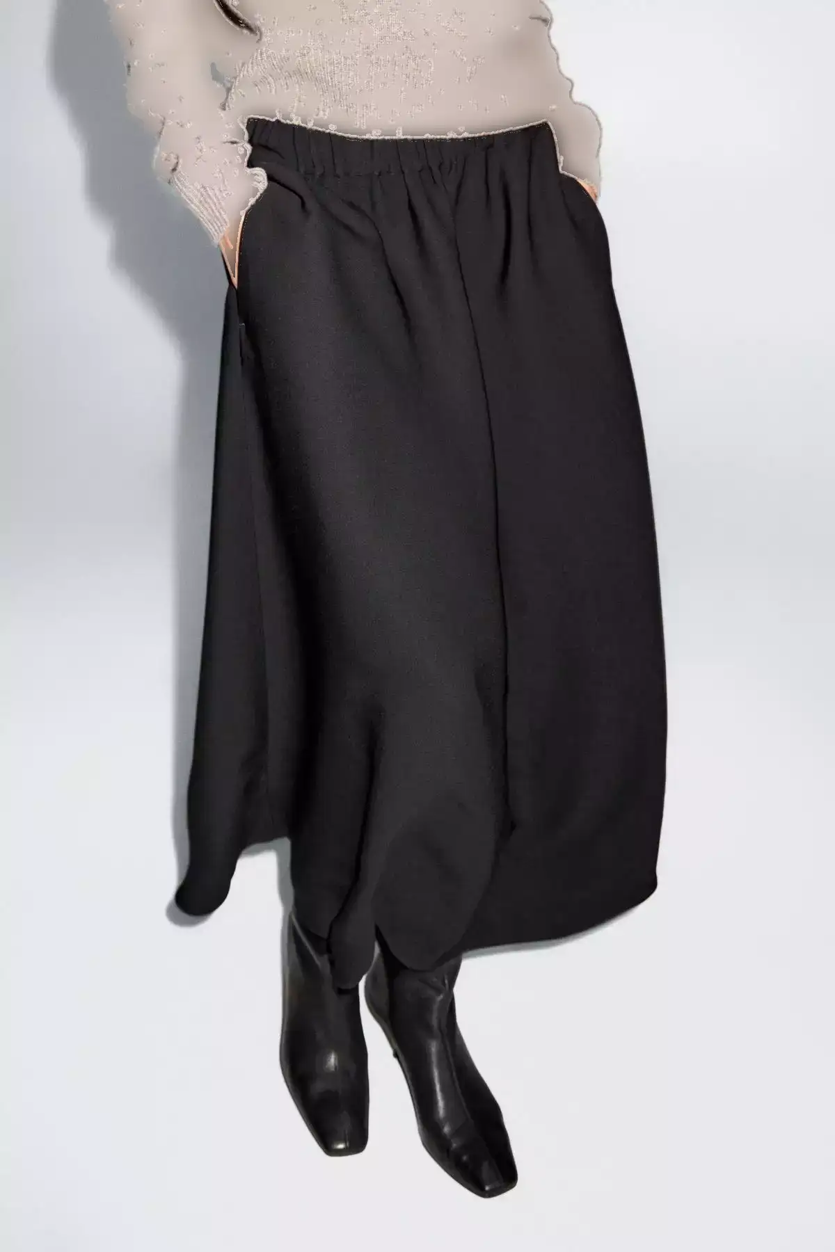 دامن میدی A شکل با کمر الاستیک برند Massimo Dutti - 1016780726
