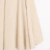 دامن میدی با پارچه مخلوط کتان و چیندار برند Massimo Dutti - 953462514