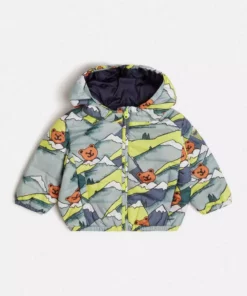 کاپشن بچگانه کلاهدار برند Guess - 942951629