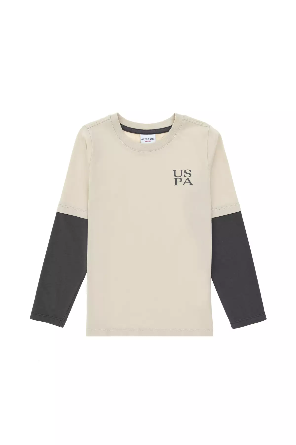 تیشرت ساده آستین بلند پسرانه 50295551-VR049 برند U.S. Polo Assn. - 875660478