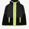 کاپشن پسرانه بزرگ Outdoor Fleece با زیپ کامل و خز داخلی رنگ سیاه مدل SK232203-001 برند Skechers - 762234562