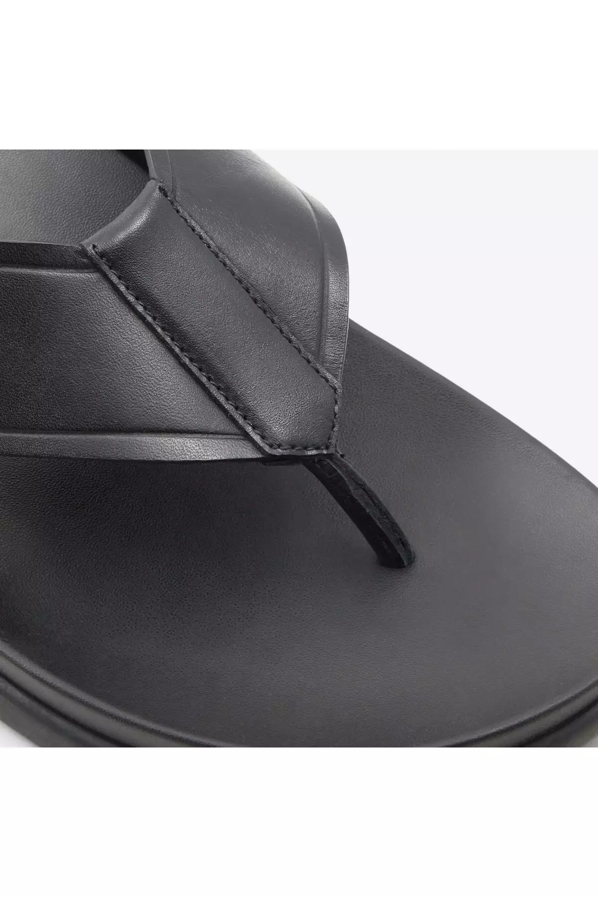 افوتین - دمپایی چرم طبیعی مردانه سیاه برند Aldo - 700700821