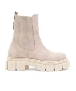 بوت زنانه به رنگ بژ از جنس سوئید مدل 50297258-VR011 برند U.S. Polo Assn. - 873704382