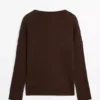 کاپشن با یقه V و بافتن مو به سبک بافتی برند Massimo Dutti - 957597219