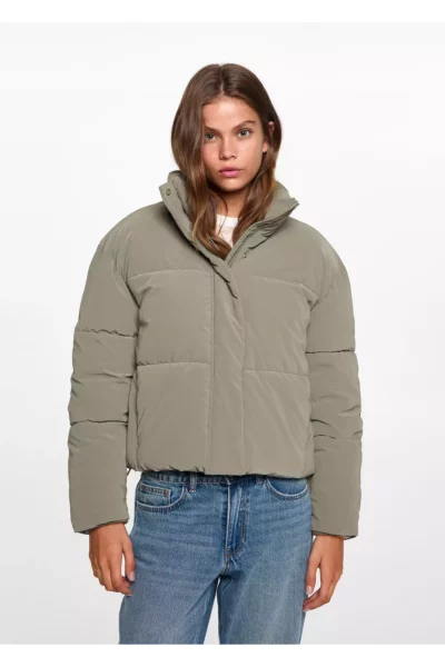 پالتو دخترانه رنگ سبز جلبکی 77005635 برند MANGO - 924138093