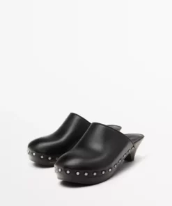 terlik با پاشنه و دهانه بسته برند Massimo Dutti - 951787710