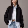 جاکت زنانه با زیپ و ضد باد برند Calvin Klein - 994462551